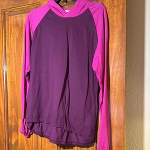 Nike Purple and Pink Raglan Sweatshirt